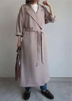 バックシアー　ロング　トレンチコートのサムネイル