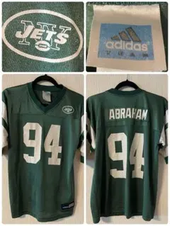 ビンテージ 00s NFL adidas キッズL ゲームシャツ　　エイブラハム