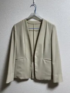green label relaxing ノーカラージャケット ベージュ 春夏用のサムネイル