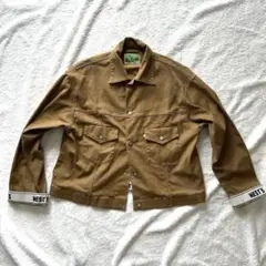 WESTOVERALLS ベージュブラウン ブラウン カバーオールジャケット　S