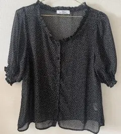 RAY CASSIN 半袖ドットシャツ　FREESIZE