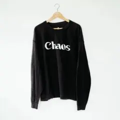 ISNESS MUSIC Chaos ロングスリーブTシャツ ブラックのサムネイル