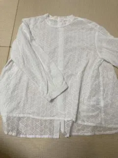 S.T. CLOSET fabjous長袖 コットンレース ブラウス ホワイトのサムネイル