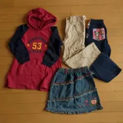 120cm 女の子4点セット キッズ120まとめ売り