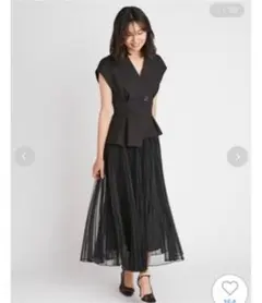 SNIDEL  スナイデル  クラシックジレジャケット＆プリーツスカートセット