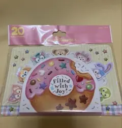 新品　ディズニーシー　メモ　ダッフィー&フレンズ　ドーナツ　フィルドウィズジョイ