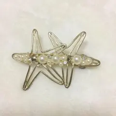 星 貝殻 ヘア バレッタ 髪留め アリエル 仮装 コスプレ ディズニー