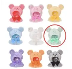 緑 雪だるま ユニベアシティ シークレットコスチューム ミッキー ポンチョ