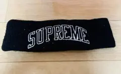 Supreme ブラック ヘアバンド　シュプリーム　スパンコール　ニューエラ