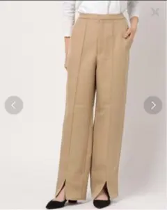 moussy ベージュ　ラインパンツ/ワイドパンツのサムネイル