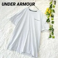 アンダーアーマー◆ボーダー ロゴ 半袖Tシャツ カットソー コットン シンプル