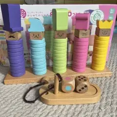 WOODY PUDDY リング10 木製知育玩具 積み木 バランスゲーム
