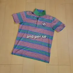 and per se★アンパスィ ロゴポロシャツ　ゴルフのサムネイル