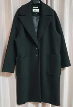 ニコアンド ロングコート チェスターコート オーバーサイズ L 美品 グレー