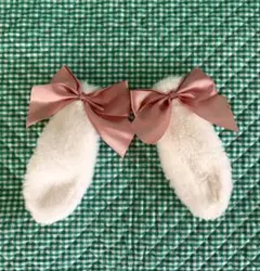 ★うさ耳ヘアクリップ　ピンク★