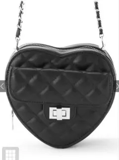 キルティングチェーンハート型バッグ tr542