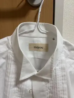 【美品|着用1度のみ】meyou ホワイト ドレスシャツ