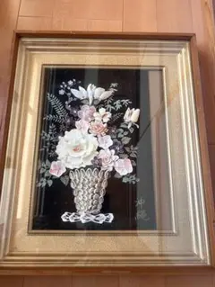 シンセリティ　シャドウボックス　百合の花　オシャレ　インテリア　アンティーク シンセリティ シャドウボックス 百合の花 オシャレ インテリア