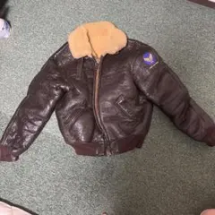 アーミーエアフォース ブラウンレザーボンバージャケット　B-6 ゴールデンベアー Golden Bear Sportswear Leather Jackets Made in USA