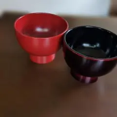 輪島塗の市中屋 漆好椀 ペア小鉢 黒と朱塗り - メルカリ