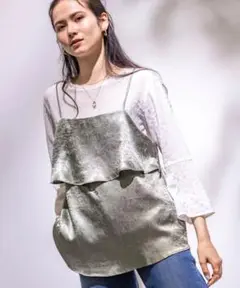 定価14960円　新品未開封　INDIVI カセット服 キャミ＆ブラウス セット