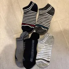 adidas スニーカーソックス 5足セット　ノーブランド有り　25〜27センチ