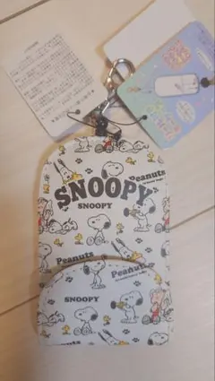 新品☆スヌーピーリール付きキーケース鍵カバーランドセル小学生④