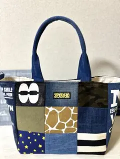 デニム　リメイク　バッグ　ハンドメイド