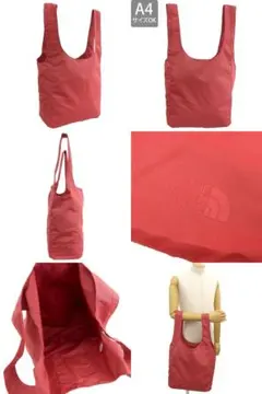 THE NORTH FACE 赤 エコバッグのサムネイル