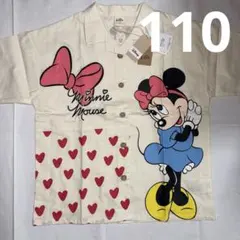 110 リトシー ブラウス 半袖 Tシャツ なりきり ミニー 綿100%