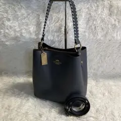 極美品　コーチ　現行　ショルダーバッグ　スモール タウン バケット バッグ