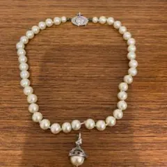 ヴィヴィアン　オーブパール　訳あり　ジャンク　ネックレス　34cm