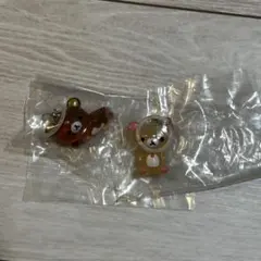 リラックマ クリアマスコットチャーム めじるしアクセサリー ガチャ