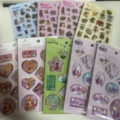 9枚セット　ディズニー ウォーターシール　セリアトゥントゥンシール　シーイン