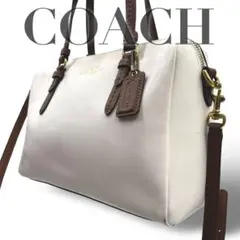 【ヴィンテージ】コーチ　2way ショルダーバッグ　トート　ロゴチャーム　レザー