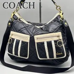 COACH ポピー ショルダーバッグ 2way キルティング y2k レディース