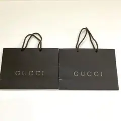 GUCCI ショップ袋 2枚セット ブラウン　グッチ　紙袋