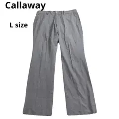 美品　Callaway ゴルフ　メンズ スラックス パンツ チェック柄　春夏のサムネイル