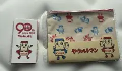 ★非売品　ヤクルト 90周年 ヤクルトマン ポーチand付箋★