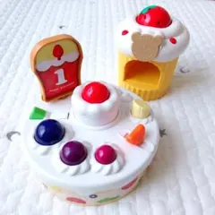 【3/8まで】こどもチャレンジぷち 1歳お誕生日ケーキ 知育 おもちゃ 2種