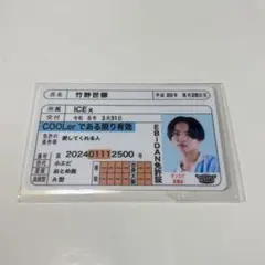 ICEx 竹野世梛 トレカ 免許証