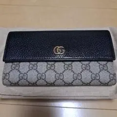GUCCI コンチネンタル ウォレット GGマーモント 長財布