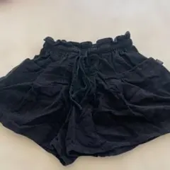 repipi armario 黒 コーデュロイ ハーフパンツ　160