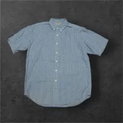 L.L.Bean半袖チェックシャツ Mサイズ