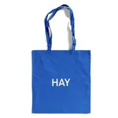 廃盤】HAY21ss新作青トートバッグ（白ロゴ）