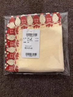【新品・タグ付】近沢レース　ケチャマヨ　パウダーイエロー　シーズンタオルハンカチ
