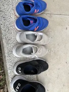 キッズスニーカー 3足セット New Balance ASICS GAP