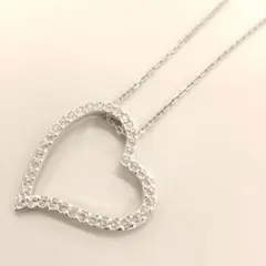 美品✨️SWAROVSKI オープンハート ネックレス