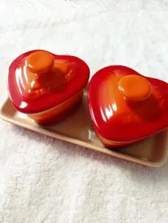 Le Creuset ハート型　食器セット　ココットのサムネイル
