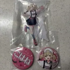 プロセカ　ラッキーくじ　小豆沢こはね　アクスタ　缶バッジ